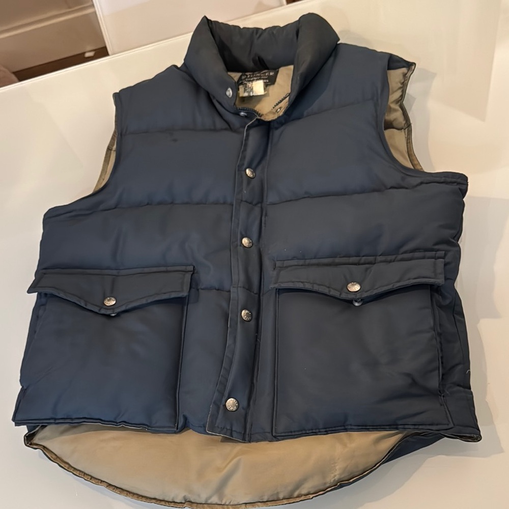 Vintage Pioneer Waterfowl Down Puffer Vest